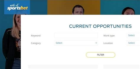 sportsbet job application.